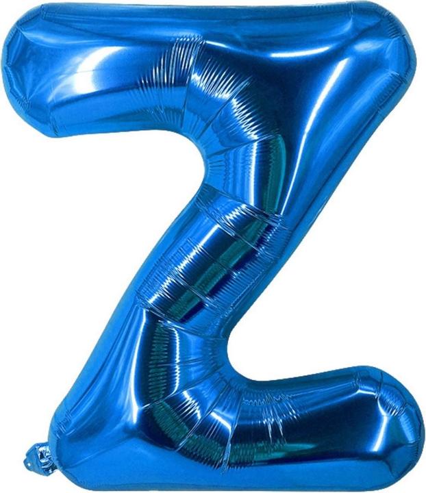Actual product image Hermex Letter balloon Z blue birthday party balloon foil balloon 60cm (1 x)