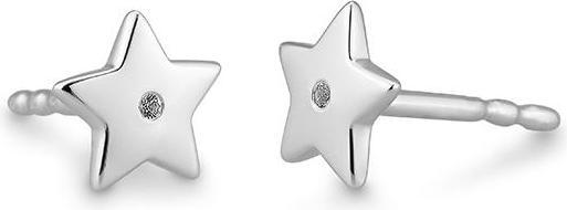 Breuning Ohrschmuck - E.Safir Weiss (750/18 K Gold)