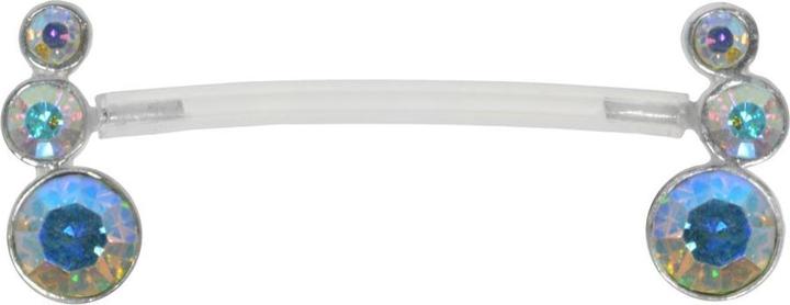 Immagine prodotto Bijouteria Piercing petto (Bioplastica, Vetro (di orologio), Argento 925)