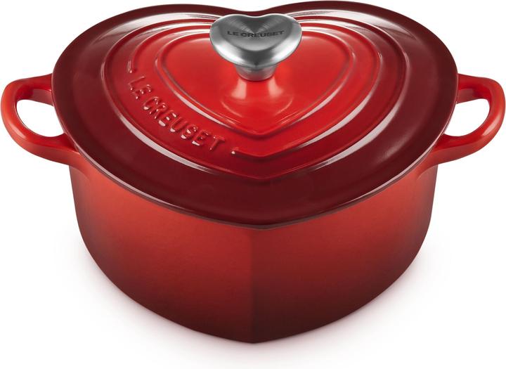 Actual product image Le Creuset Heart roaster with heart button (20 cm, Casserole + Stewpot, Cast iron)