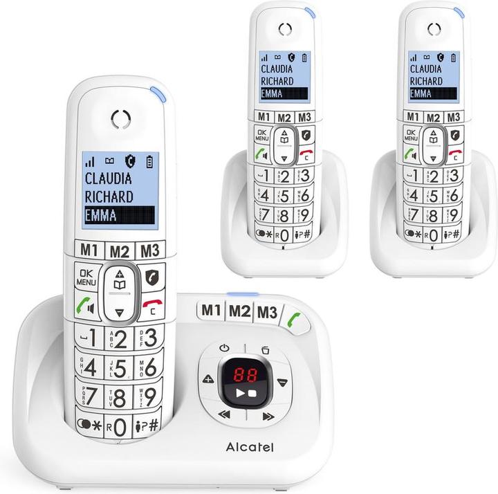 Immagine prodotto Alcatel XL785 Trio DECT Wireless Telefono di casa per il telefono fisso con segreteria telefonica, Lighten