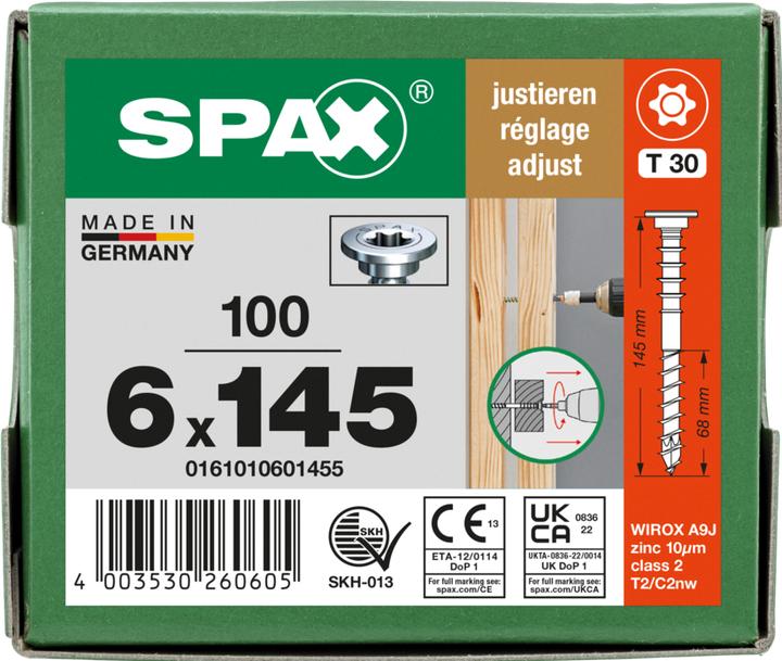 Produktbild Spax Justierschrauben (100 Schrauben pro Stück)