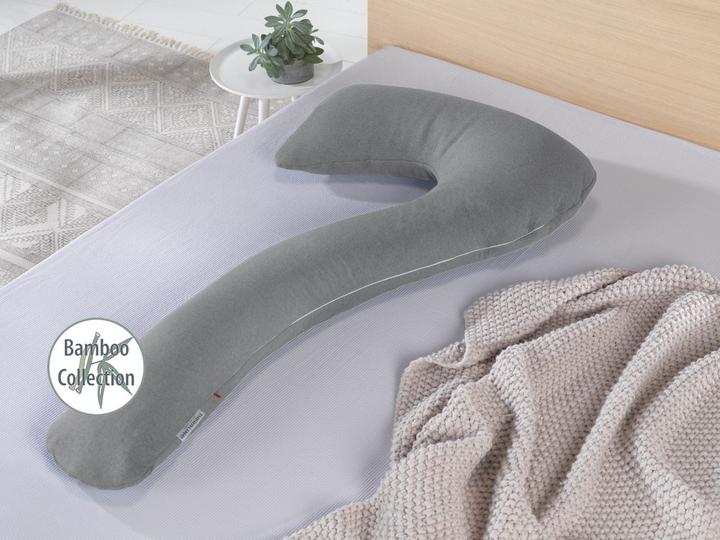 Produktbild Theraline Stillkissen Bezug my7 mittelgrau Bambus (150 cm)