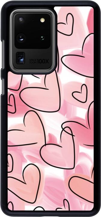 Produktbild PhoneLook Hülle Easter 2023 pink hearts (Samsung Galaxy S20 Ultra)