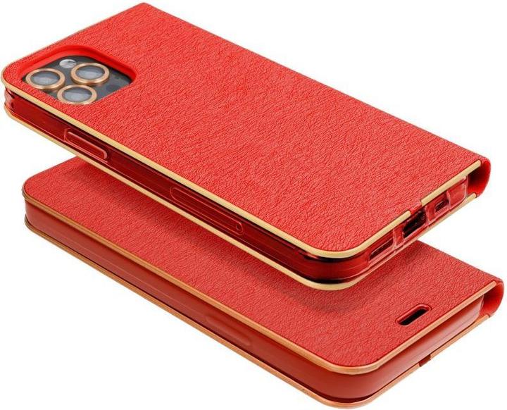 Produktbild NoName Book case OEM LUNA Book Gold for XIAOMI Redmi Note 11 / 11S red (Xiaomi Redmi Note 11, Oppo A11s)