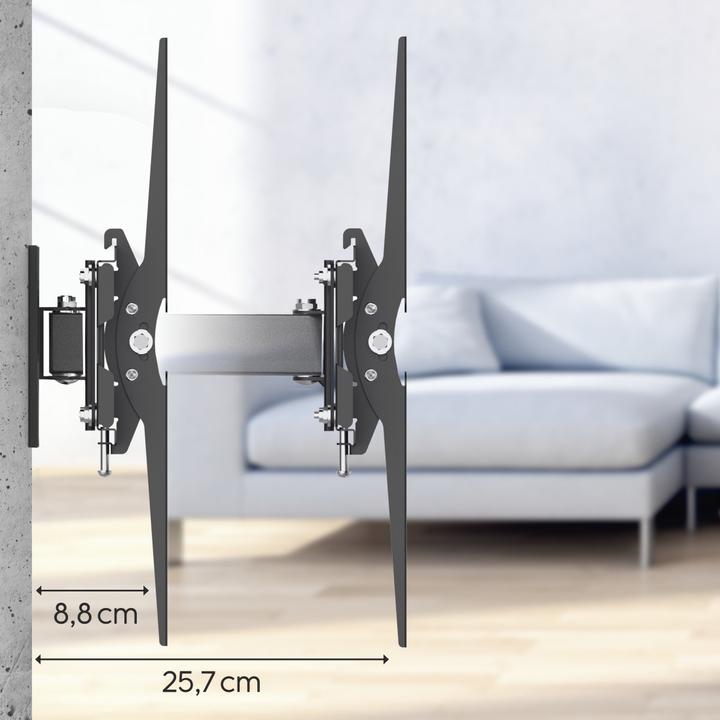 Produktbild Hama TV-Wandhalterung, schwenkbar, neigbar, ausziehbar, 165 cm (65") bis 30 kg (Wand, 65", 30 kg)