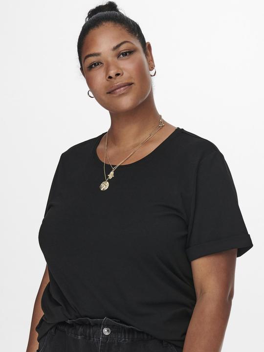 Immagine prodotto Only Vestibilità regolare Scollo rotondo Polsini ripiegati T-shirt T-shirt (XL)