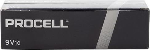 Actual product image Duracell Procell batteries (10 pcs., 9V Block, 673 mAh)
