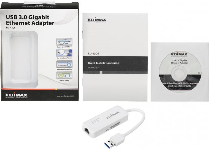 Actual product image edimax Eu-4306 (USB 3.0, RJ45 (1x))