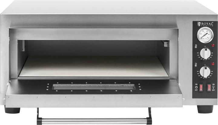Produktbild Royal Catering Elektro-Pizzaofen 1 Backkammer 450 °C Ober-/ Unterhitze für 4 Pizzas mit Ø 30 cm (Pizzaofen Elektro)
