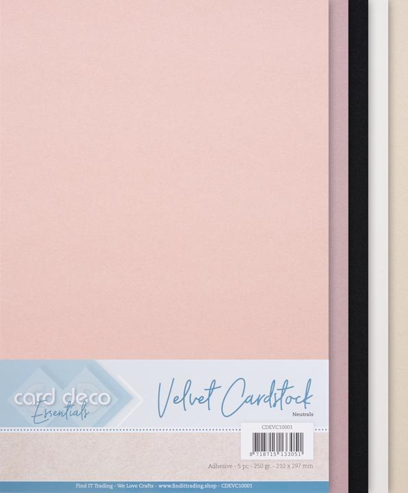 Actual product image Find it Velvet paper, self-adhesive, A4, 5 sheets (250 g/m², 5 x)
