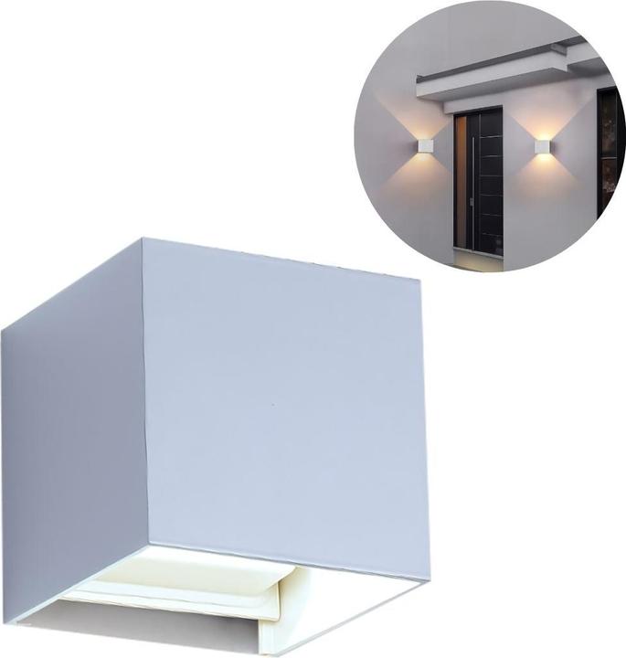 Produktbild Hermex LED-Fassadenleuchte Wandleuchte Wandstrahler Wandlampe Up-Down-Wandleuchte (1000 lm, IP65)