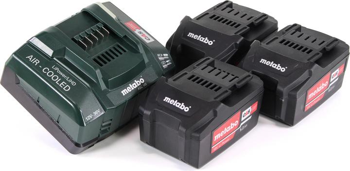 Produktbild Metabo 18V Ersatzakku 3 x 5.2 Ah + Ladegerät Basic-Set (18 V)
