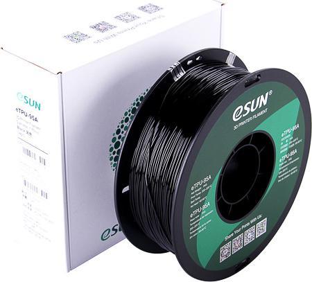 Image du produit eSUN eTPU-95A 1,75mm Black 1kg Filament 3D (TPU, 1.75 mm, 1000 g, Noir)
