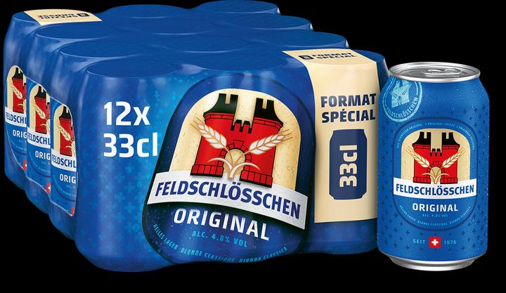 Actual product image Feldschlösschen Original (12 x 33 cl)
