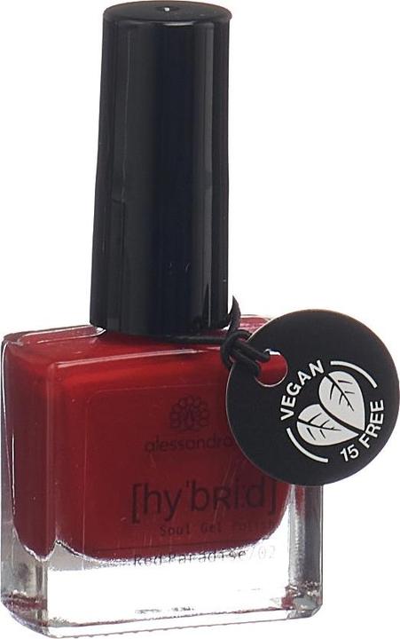 Immagine prodotto Alessandro Smalto per unghie Hybrid 112 Red Paradise (112 Paradiso Rosso, Smalto per unghie effetto gel)