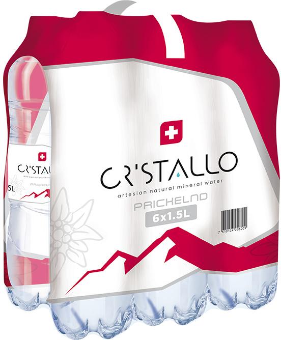 Cristallo Eau minérale gazeuse (6 x 150 cl)