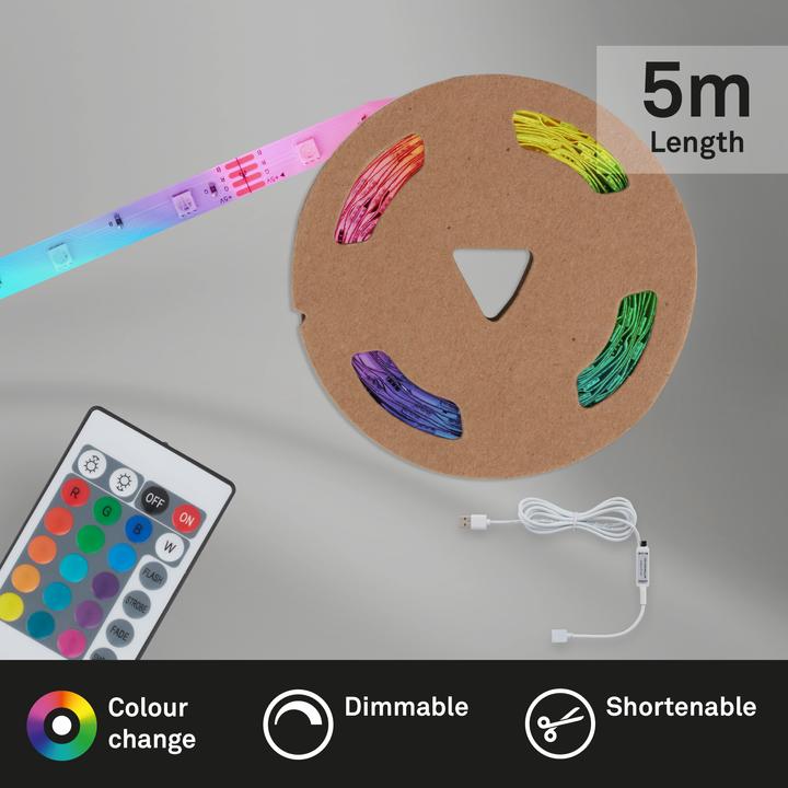 Produktbild Briloner Flexband (RGB, 500 cm, Indoor)