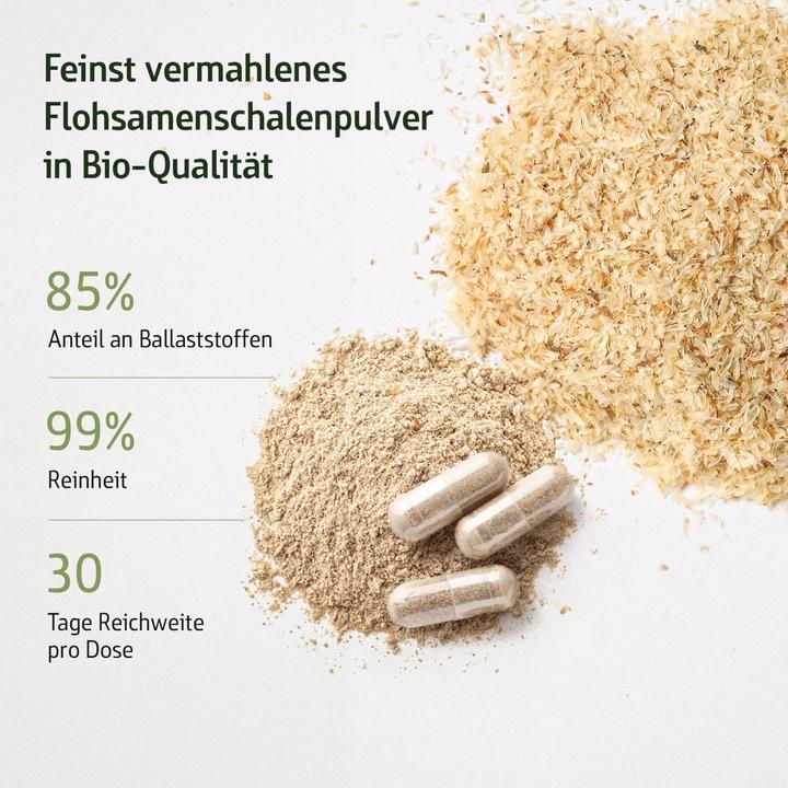 Actual product image Effective Nature Combi Flora organic psyllium husk capsules (240 Piece, Capsules, 160 g)