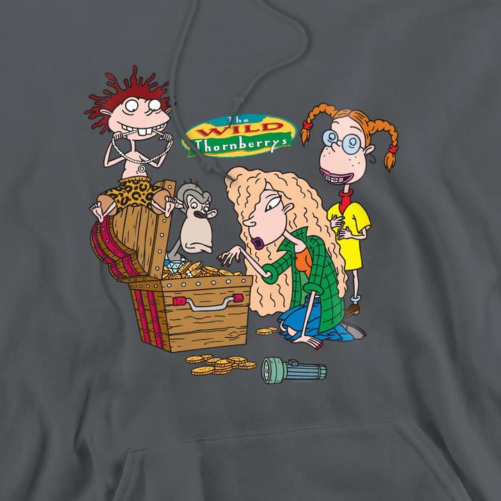 Immagine prodotto The Wild Thornberrys Treasure Hunt Felpa con Cappuccio Uomo (XL)