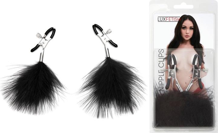 Actual product image Lux Fetish Feather Nipple Clips