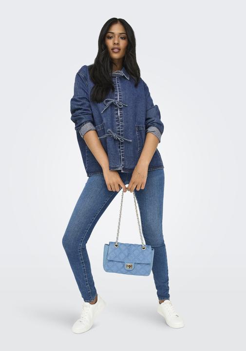 Immagine prodotto Only Giacca di jeans con collo a mosca Giacca di jeans (L)
