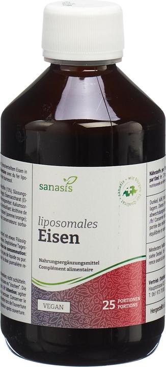 Actual product image Sanasis Iron liposomal Fl 250 ml (1 Piece)