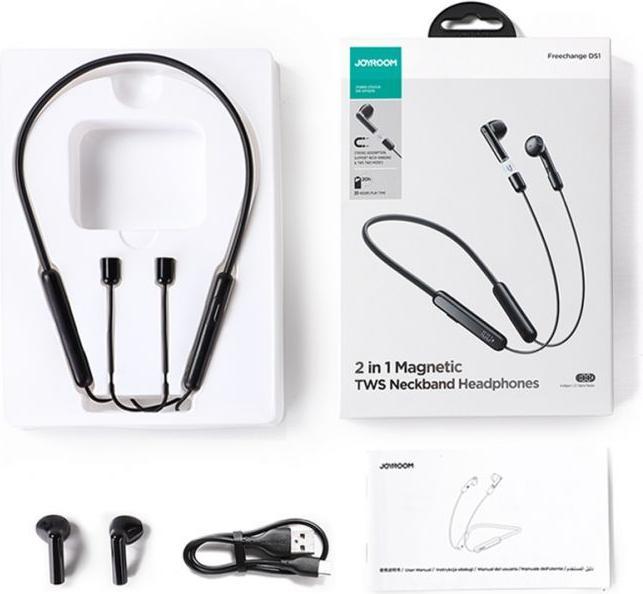 Produktbild Joyroom DS1 Sport Wireless Neckband Headphones - Black (8 h, Kabellos)