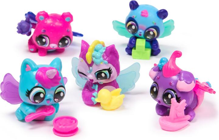 Actual product image Hatchimals Spin Master Alive Neon Rainbow egg carton playset