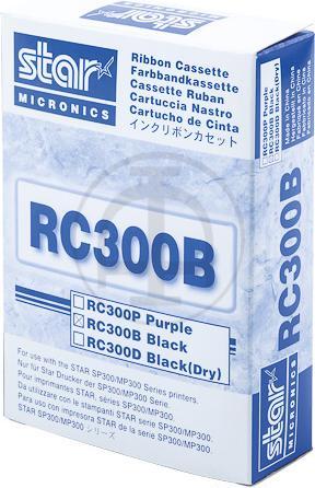 Actual product image Star Micronics 80981611 RC300B Ribbon Nylon fits SP300 1.6 million characters, Black