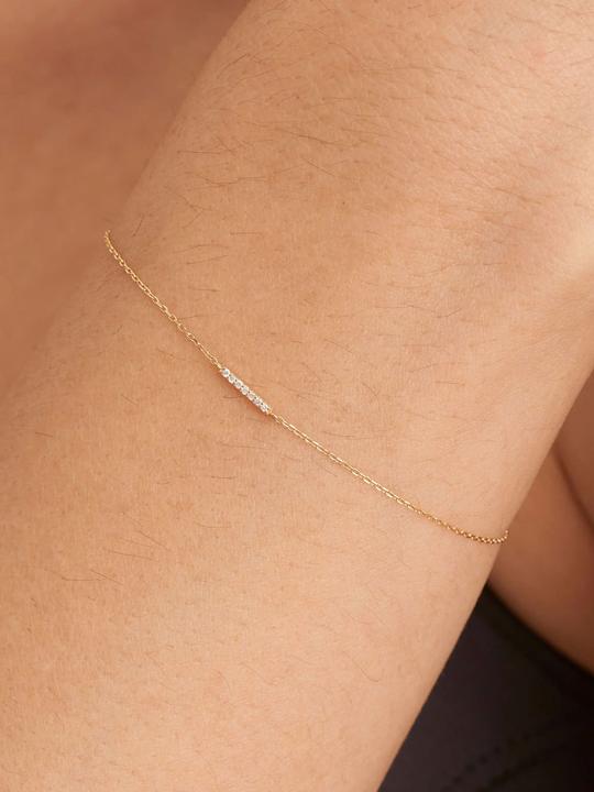 Immagine prodotto Ania Haie BAU004-02YG Bracciale Magma Wave Donna Oro 14K (16.50 cm, Oro amarillo 14K)