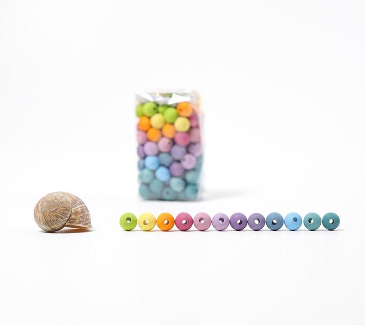 Produktbild Grimm's 120 Kleine Pastell Holzperlen (120 Teile)