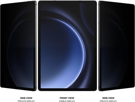 Actual product image Eiger Privacy Sichtschutz-Glas Standard Fit Mountain Glass Tablet Black (1 Piece, Galaxy Tab S8+, Galaxy Tab S9+, Galaxy Tab S9 FE+, Galaxy Tab S10+)