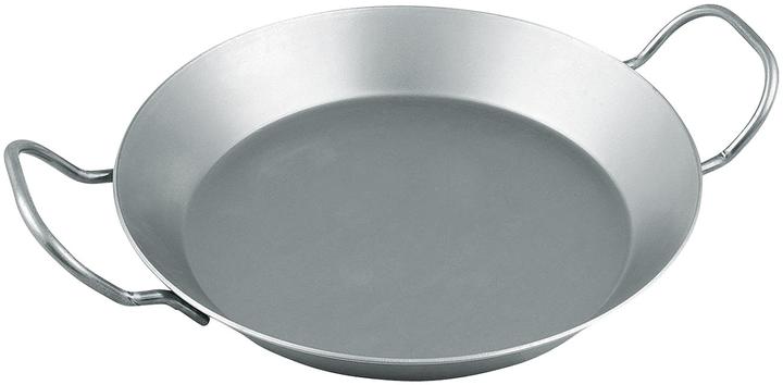 CHG Robusta padella in ferro con 2 manici, Ø 28 cm, spessore della parete 2 mm, 2 l (28 cm, Padella per friggere, Ferro)