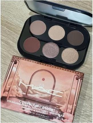 Actual product image MAC Cosmetics Connect in Colour Palette Eyes X6 Embedded In Burgundy (Embedded In Burgundy)