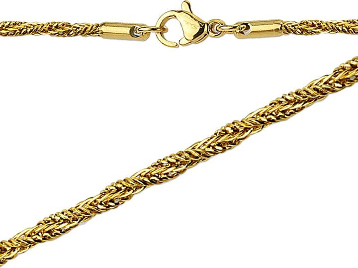 Actual product image Star Piercing Chain twisted gold-plated (without brass)