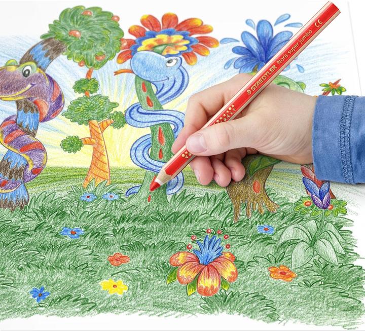 Actual product image Staedtler Noris Club super jumbo 10 coloured pencils (Assorted colours, 10 x)