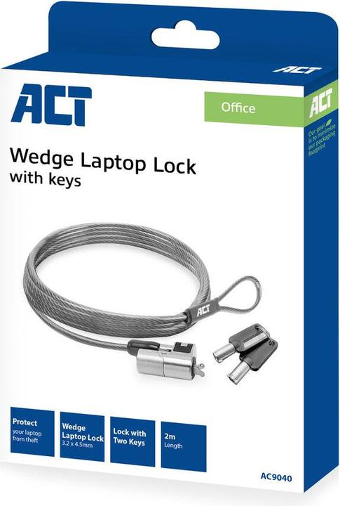Productafbeelding Wig laptopslot met sleutels