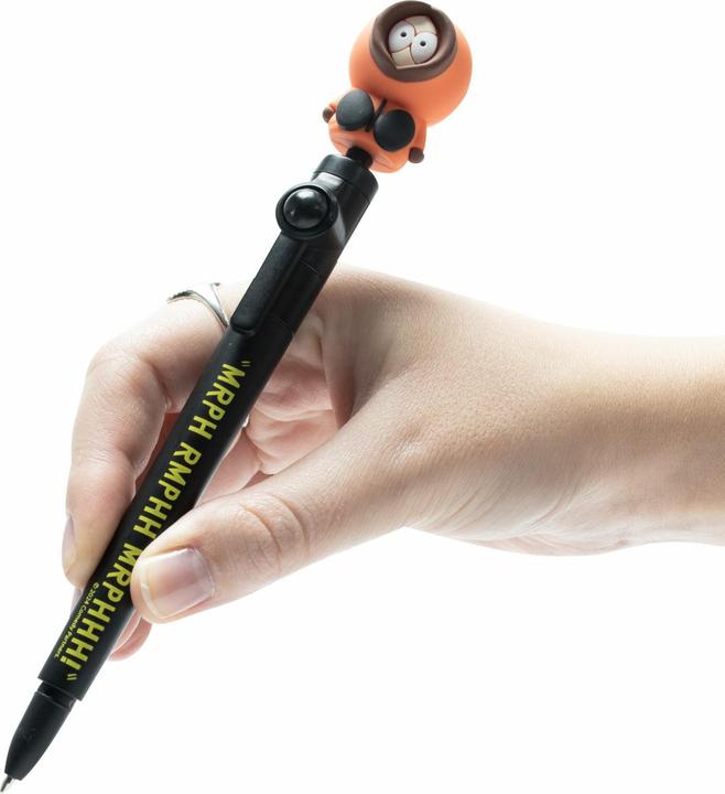 Actual product image Thumbs Up South Park biros, fidget pen with stick-on figure, pen in merchandise