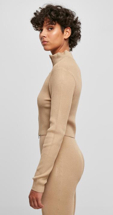 Actual product image Urban Classics Ladies Cropped Rib Knit Zip Cardigan - 19407 (4XL)