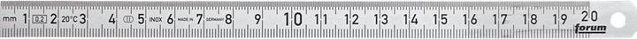 Actual product image Forum Professional Solutions Flexible steel rule, stainless, 200 x 13 mm (200 mm)