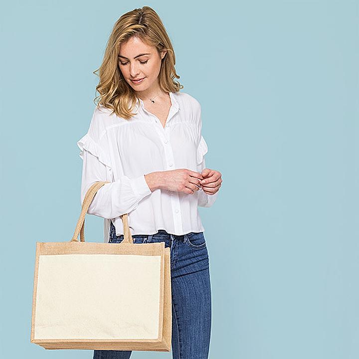Image du produit Westford Mill Sac à provisions en jute (21 l)