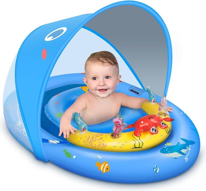 Image du produit Activity Board Bouée bébé avec pare-soleil UPF50+ et jouets