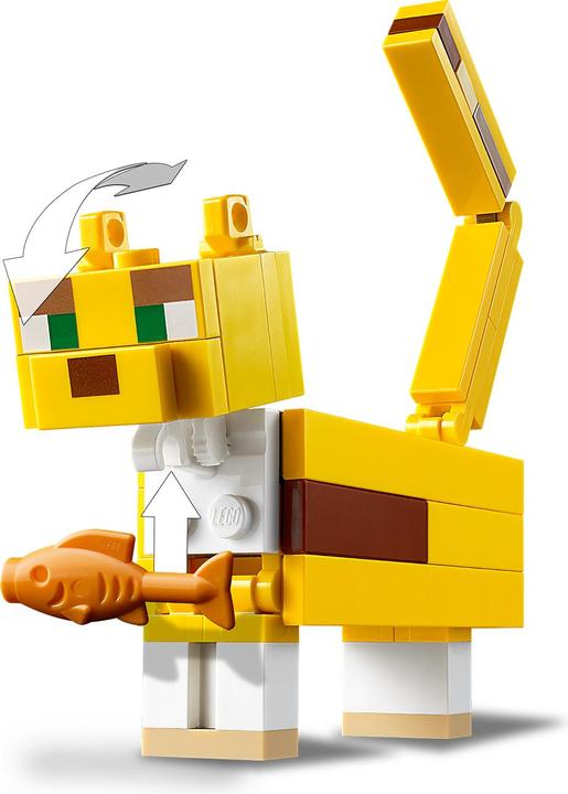 Actual product image LEGO BigFig Creeper and Ocelot (21156, LEGO Minecraft)