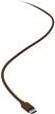 Actual product image CHERRY xtrfy USB-C to USB-A keyboard cable, standard, braided - retro brown (USB 2.0)