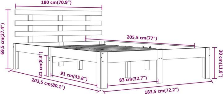 Actual product image VidaXL Swana (180 x 200 cm)