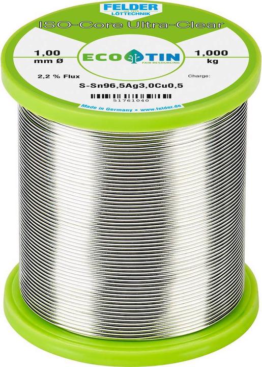 Immagine prodotto Felder Lottechnik ISO-Core Ultra Clear SAC305 (Kit bobina di saldatura)