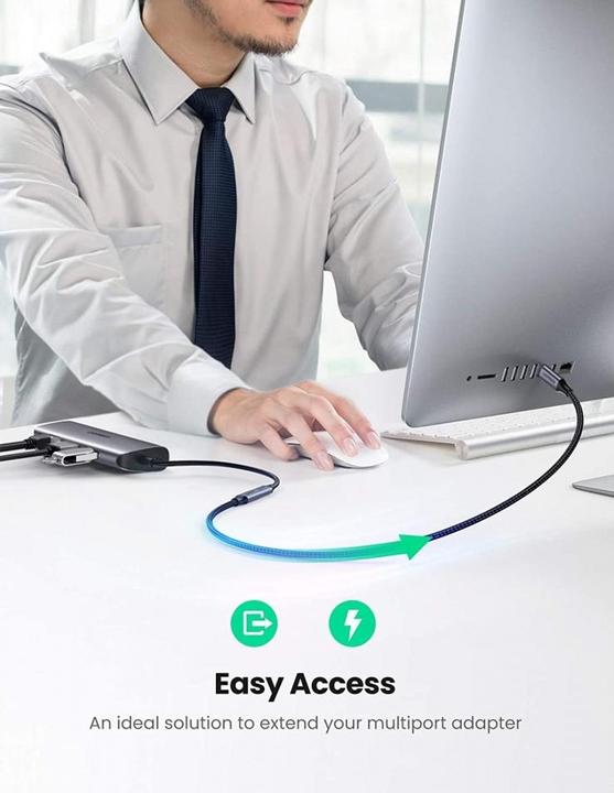 Produktbild Ugreen USB C – USB C (1 m, USB 3.1)