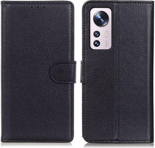 Actual product image MU Classic Litchi Leather Bookcover Series (Xiaomi 12X, Xiaomi 12)