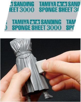 Actual product image Tamiya Abrasive sponge 3000 grit